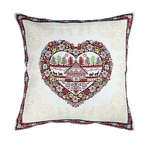 Jacquard cushion cover (Plagne. raw)